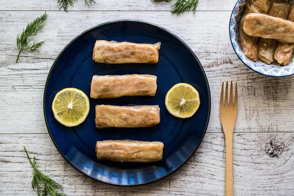 Turkish Lahana Sarmasi / Cabbage Rolls. — Stock Photo, Image