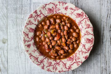 Bean Stew / Turkish Barbunya Pilaki. clipart