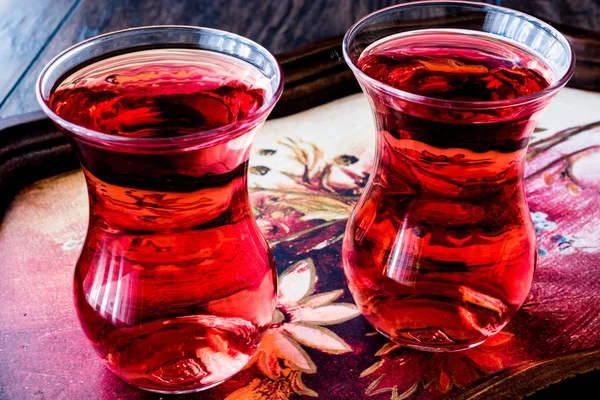 Osmanlı iç gül şerbeti veya kızılcık Serbet Türk çay Kupası