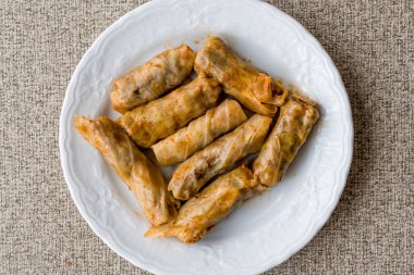 Turkish Dolma Lahana Sarmasi / Cabbage Rolls.