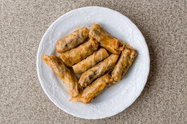 Turkish Dolma Lahana Sarmasi / Cabbage Rolls.