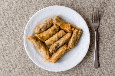 Turkish Dolma Lahana Sarmasi / Cabbage Rolls.