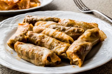 Turkish Dolma Lahana Sarmasi / Cabbage Rolls.