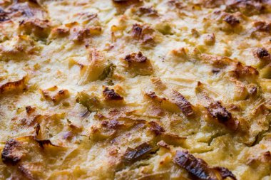 Pırasa ve peynir ile sebze pasta / Pirasali Boregi