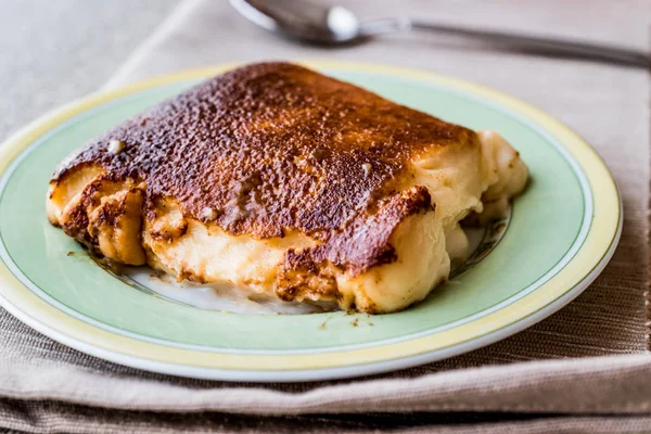 Turkish Dessert Kazandibi / susu panggang puding — Stok Foto