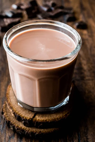 Vaso de leche de chocolate — Foto de Stock