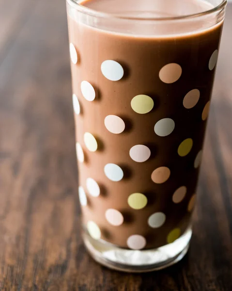 Vaso de leche de chocolate — Foto de Stock