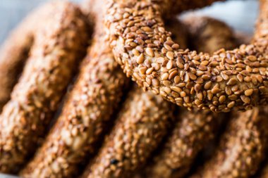 Türk simit Kandil simiti (pasta yığını)
