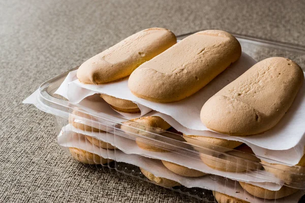 Ladyfinger or Savayer Cookies / Biscuits. — Stock Photo, Image