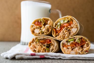 Tavuk shawarma Hünkar ayran veya ayran ile.