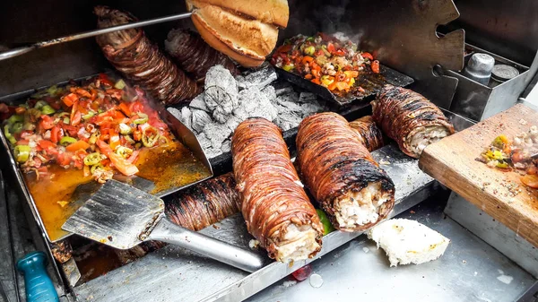 Турецкая уличная еда из баранины . — стоковое фото