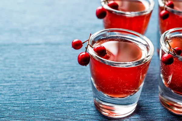 Chupito de cóctel de arándano con vodka — Foto de Stock