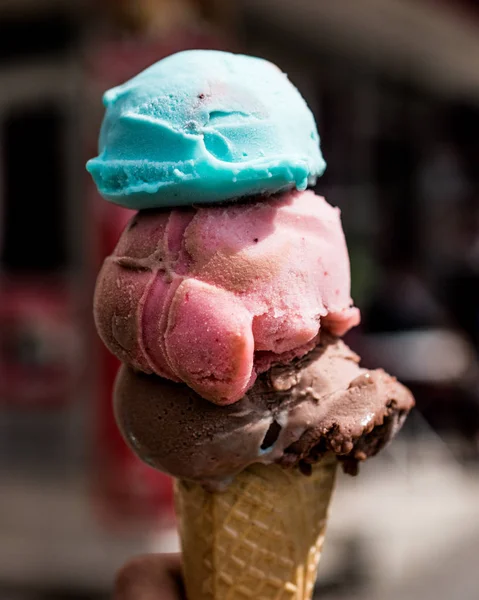 stock image ice cream in the cone