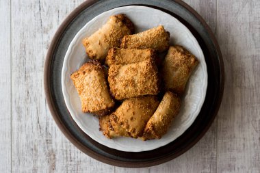 Tahini ve Susam ve Tahinli Corek 'li hamur işleri