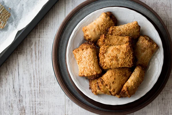 Tahini ve Susam ve Tahinli Corek 'li hamur işleri