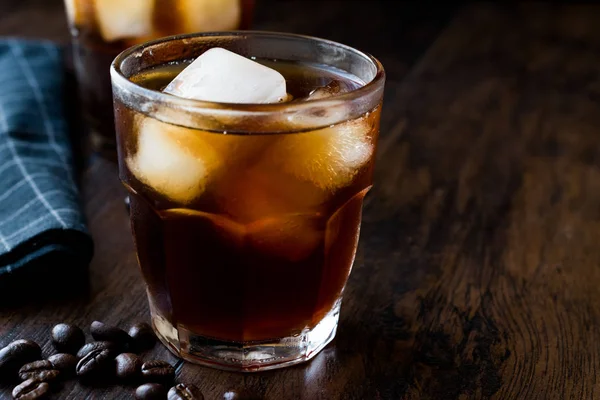 Hideg sört, kávé, jég vagy jeges kávé. — Stock Fotó