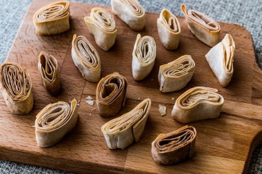 Türk gıda dan Artvin Silor denilen / içlerinin ve kızarmış phyllo.