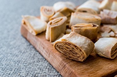 Türk gıda dan Artvin Silor denilen / içlerinin ve kızarmış phyllo.