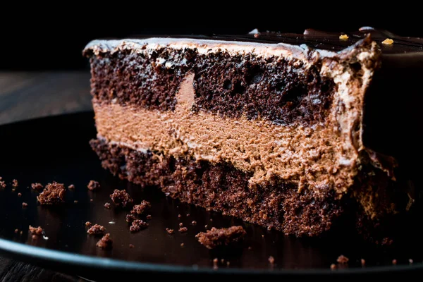 Şeytanlar kek çikolata siyah plaka ile.