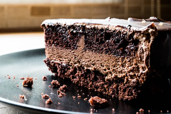 Şeytanlar kek çikolata siyah plaka ile.