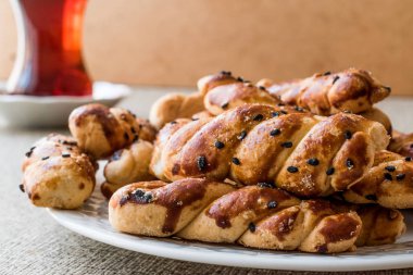 Türk tuzlu kurabiye çay / Burgu Kurabiye