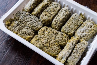 Plastik paket içinde donmuş Falafel