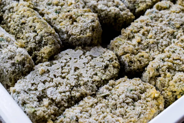 Bevroren Falafel in plastic verpakking — Stockfoto