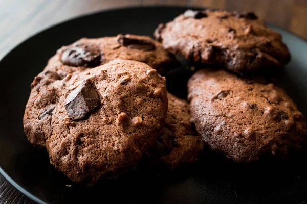 Brownie koekjes met chocolade — Stockfoto