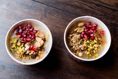 Türk geleneksel tatlı Aşure (Noah'ın puding)