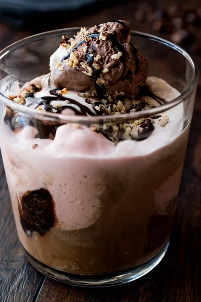 Афогато кава і морозиво в склянці . — стокове фото