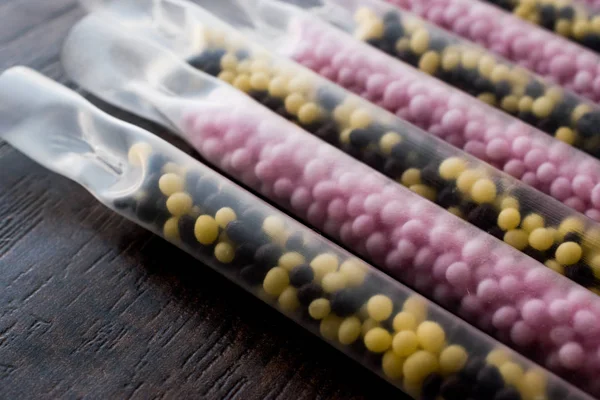 Süt saman lezzet boncuk ile teşvik çocuklar için süt içme.