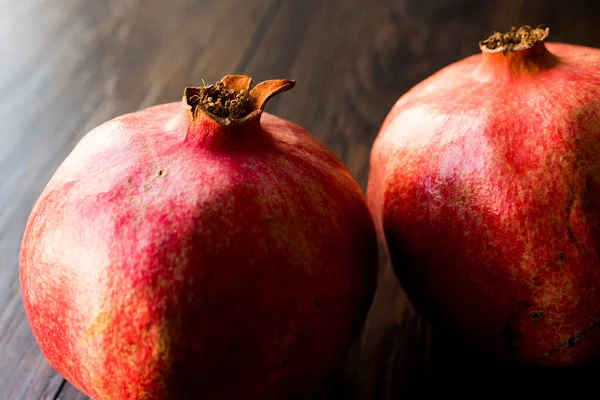 Olgun Pomegranare makro görünümü. 
