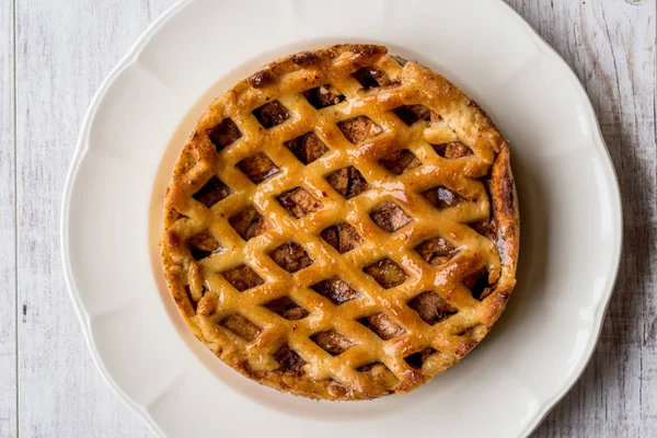 Homemade Organic Apple Pie Dessert — Stock Photo, Image