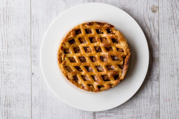 Homemade Organic Apple Pie Dessert — Stock Photo, Image