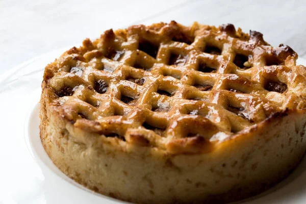 Homemade Organic Apple Pie Dessert — Stock Photo, Image