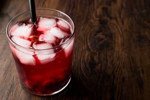 Homemade Organic Jam Cocktail in Glass. — Stock Photo, Image