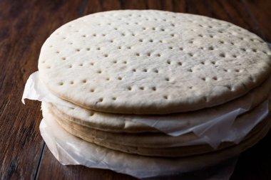 Donmuş Pizza Bankası veya hamur yığını