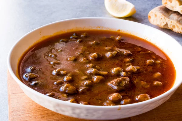 Sopa Okra Caseira Gumbo Com Pão — Fotografia de Stock