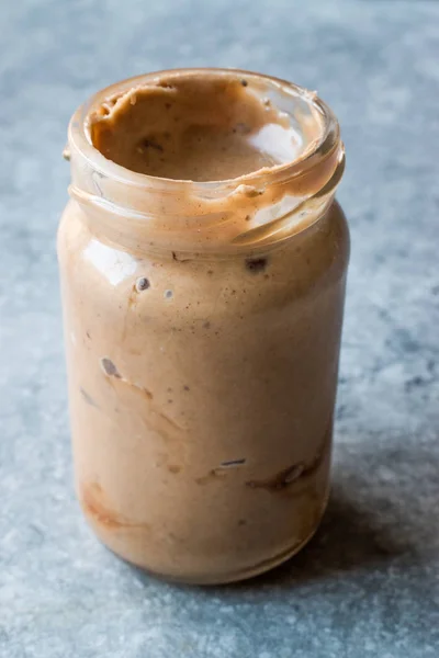 Jar Almond Butter Tahini Tahin Ready Eat — Stock Photo, Image