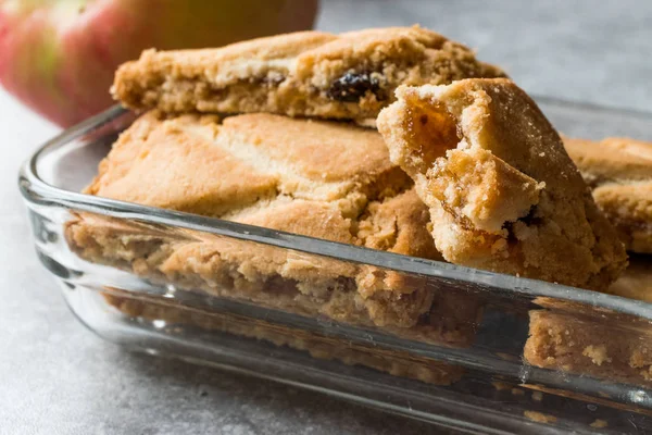 Cookie Uri Tradiționale Apple Strudel Umplute Gem — Fotografie, imagine de stoc