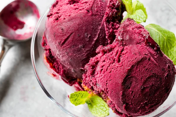 Organik Berry sorbe buz krem hayalarına yemeye hazır Kupası.