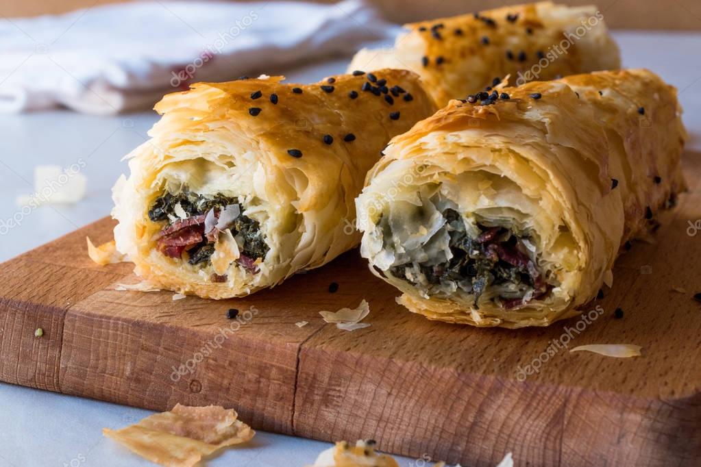 Borek Turkish Borek Recipe_Turkish Rolled Borek Recipe_Mince
