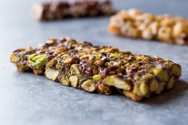 Organik fıstık Bar ile hiçbir glikoz tatlım