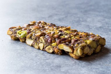 Organik fıstık Bar ile hiçbir glikoz tatlım