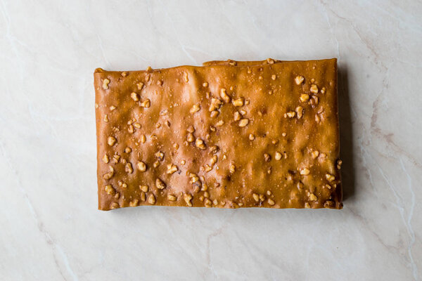 Turkish Pestil / Dried Fruit Pulp with Sesame and Walnut / Churchkhela.