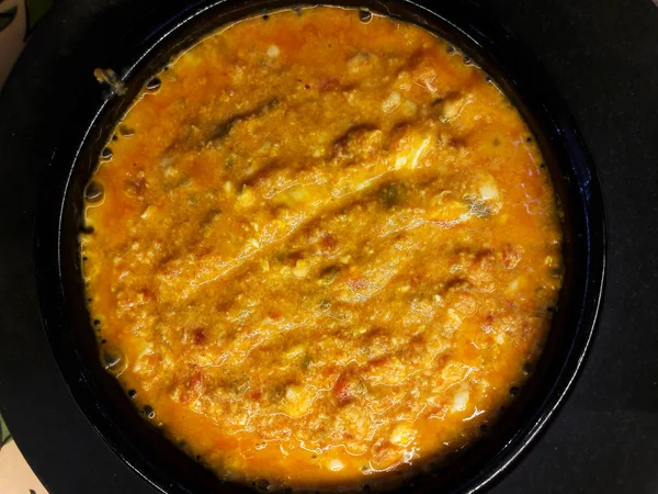 鍋にトルコの卵朝食 Menemen. — ストック写真