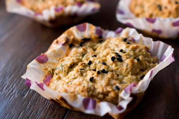 Galletas de avena salada caseras con comino negro. Sin harina. Libre de gluten . — Foto de Stock