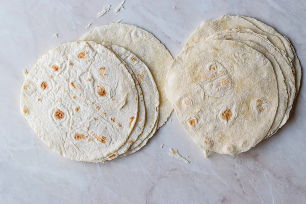 Tortillas Mexicanas Caseras para Tostada —  Fotos de Stock