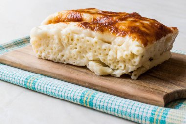 Makarna güveci Mac ve peynir / fırın Makarna