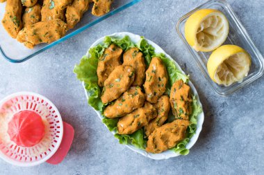 Türk gıda Mercimek Bulgur ve mercimek Yapıştır yapılan sos